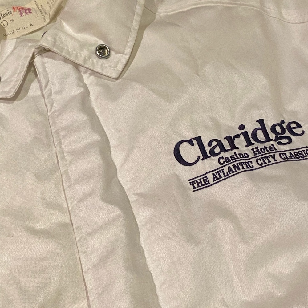 Vintage 80s Claridge Casino Hotel Atlantic City Bomber Jacket